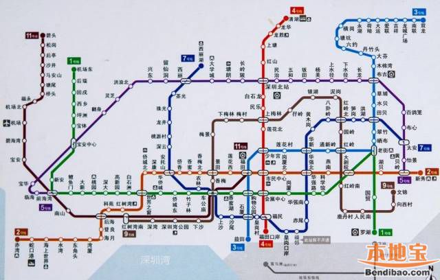 深圳地铁11线路图全新详解